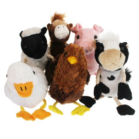 The Puppet Co Farm Animals Finger Puppets, Set of 6 002021